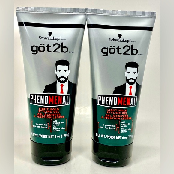 Got2b Phenomenal Grooming 2 X Brand New Schwarzkopf Got2b